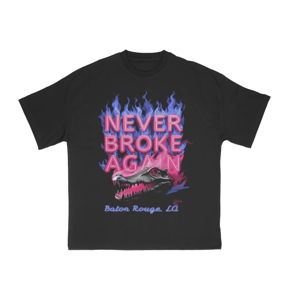 Never Broke Again- Chrome Gator T-shirt